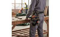 Efficient Drill Tool Bag with Buckle Compact Tool Pouch with Bit Pockets Long-Lasting Drill Holder Secure for DIYers