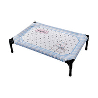 5D Honeycomb Mesh Dog Camping Bed Breathable Elevated Off-Ground Moisture-Proof for Border Collies, Golden Retrievers, Large Dogs, Removable and Washa