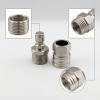 Water Outlet Adapter with Quick Coupling Stainless Steel M22 Hose Connector Quick Connect Adapter Corrosion-Resistant