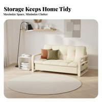 Space-Saving Fold-expandable Single Sofa Bed Foldable Pull-expandable Armchair Bed two-in-unifiedPurpose Design Sleeper Chair Multi-Functional for Guest Hosts, Apartment Dwellers, available inice Workers, Small Living Spaces, Balcony, Bedroom, Dorm Room