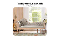 French Country design Upholstered Wooden Frame Settee Vintage Design 2-Person Loveseat Elegant Aesthetic Sofa Plush paddings for Homeowners, Interior Decorators, Villa, Lounge, Hotel Lobby, Bedroom