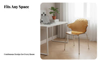 Transparent Patterned Shell Chair Modern Design Clear Plastic Chair for Office