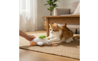 Interactive Cat Toy with Motion Chirping Soft Goose Toy Stuffed Animal with Sound Realistic Safe for Cats