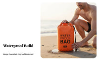 Floats on Water Floating Waterproof Bag Adjustable Shoulder Strap Waterproof Dry Bag Long-Lasting 500D PVC for Swimmers, Rafting, Beach