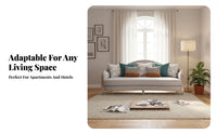 Light Luxury Design Upholstered Seating Group with Tables space-saving Size Sofa Set Modern Aesthetic Living Room Furniture dense Foam for Apartment Dwellers, Hospitality Professionals, Homeowners
