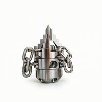 Rotating Spray Nozzle with Thread Industrial piping Cleaning Nozzle Compact for Maintenance Technicians
