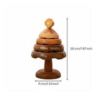 Wooden Tree Coaster Set Top Decorative Wooden Cup Mat Set Good Luck Charm Kitchenware for Home Bar