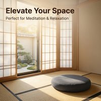 Memory Foam Floor Cushion, Round Tatami Meditation Cushion, Large Floor Pillow for Meditation, Floor - Image 8