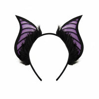 Soft & Fluffy Winged Creature Ear Headband Comfortable Fit Furry Winged Creature Flap Headband Lightweight Creature Ears Gentle on Hair for Halloween