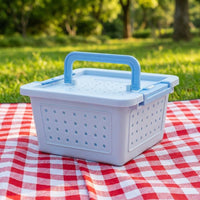 Hamster Carrier and Small Pet Transport Cage, PP Hard Box Small Pet Carrier with Secure Lid and Top Handle, Ventilated Travel Carrier