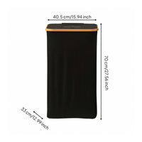 Foldable Laundry Hamper Space-Saving Basket Structured for Bedroom, Dorm Room