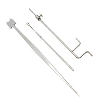Cello Sound Post Repair Tool Set with Hook and Clamp, Metal, by Lichuang