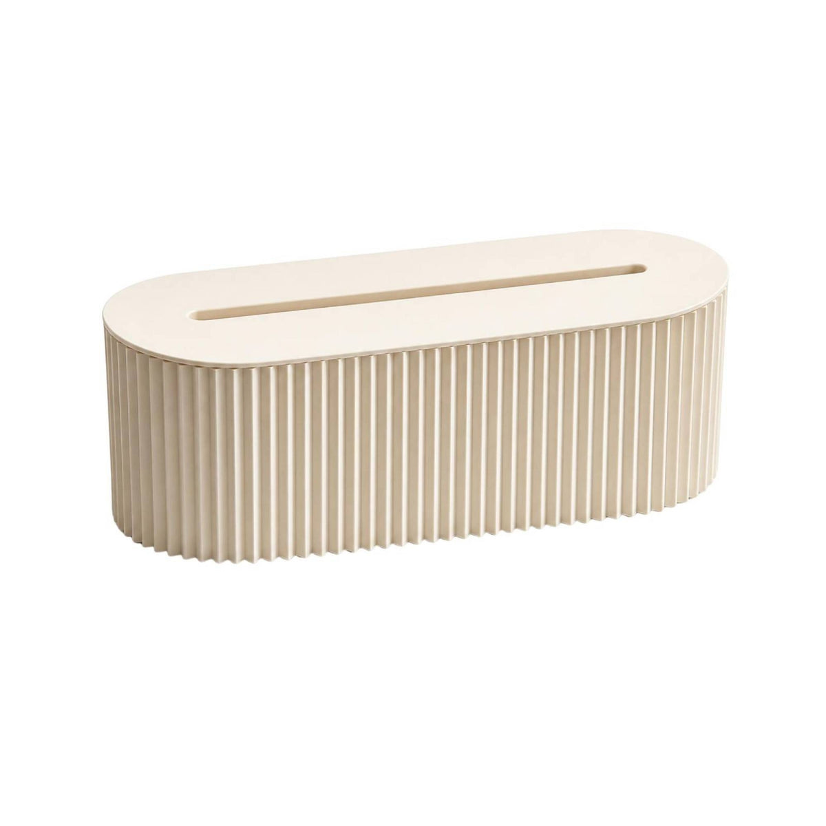 Ribbed Surface Long Rounded Shape Power Strip Box Cable Management Box