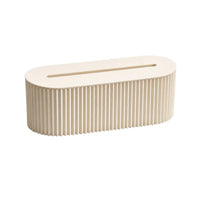 Ribbed Surface Long Rounded Shape Power Strip Box Cable Management Box