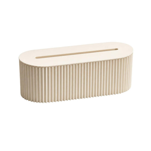 Ribbed Surface Long Rounded Shape Power Strip Box Cable Management Box