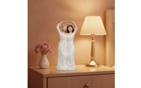 Faceless Female Figurine with Gold Accents Elegant Tabletop Figurine Modern Resin Sculpture Abstract for Women, Collectors, Shelf, Desk, Bedroom