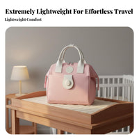 Small Diaper Bag Multi-Compartment Small Mommy Bag Detachable Strap for Travel