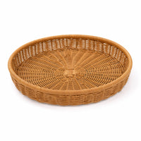 Woven Tray Sturdy Rattan Tray Decorative for Kitchen