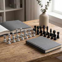 16 Pieces Chess Piece Ornaments Polished Miniature Chess Set Creative Decor for Collectors, Study