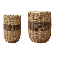 Woven Planter Basket Decorative Rattan Flower Pot Breathable Home Decor