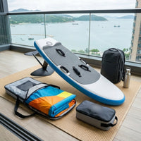 2 Pieces Inflatable Hydrofoil Board Textured Deck Surfboard and Hydrofoil Set Inflatable Surfboard Travel Friendly