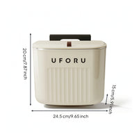 Wall-Mounted Trash Bin Plastic Hanging Waste Bin Slim for Kitchen