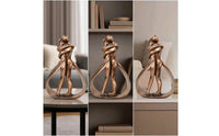 Resin Couple Figurine Tabletop Couple Figurine Small for Living Room, Art Lovers