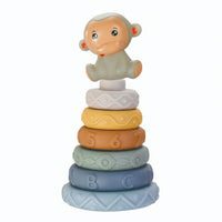 Soft Stacking Cube Set Early Learning Stacking Toy Soft Building Blocks for Infants, Young Children, Nursery