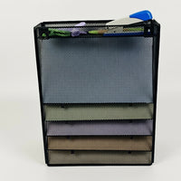 6 Tier File Organizer Wall Mounted, Metal Mesh Magazine Rack for Office, Document Holder for Students, Workspace Organization Sorter