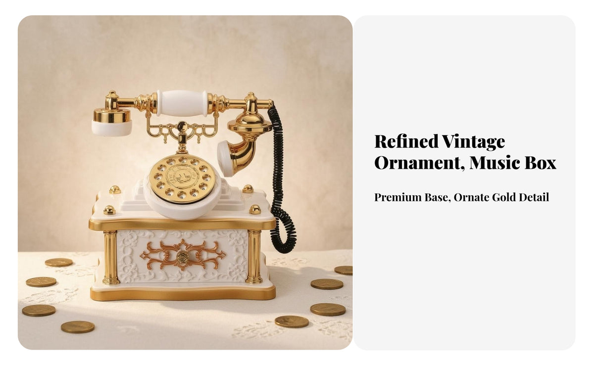 Tabletop Telephone Music Box