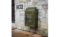 Vintage Wall Mailbox Rainproof Vintage Mailbox Weather Resistant for Entrance
