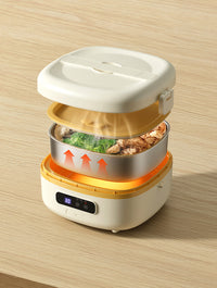 Electric Lunch Box with 304 Stainless Steel Container, USB Power, 75W