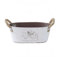 Oval Iron Planter Vintage Oval Planter Container Farmhouse Style