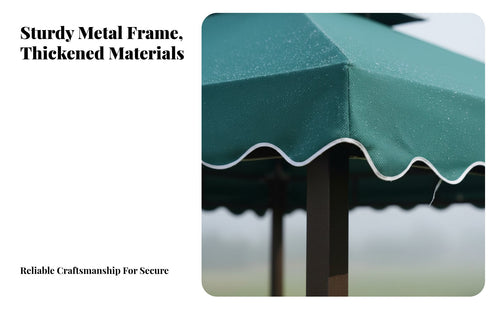 Water 4-Post Garden Gazebo Protection Waterproof Patio Pavilion Heavy Duty Outdoor Sun Canopy Rust Proof for Homeowners, Business Owners, Event Planners, Backyard, Deck