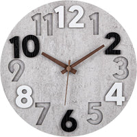 MDF Double-Layer Wall Clock with Silent Quartz Movement