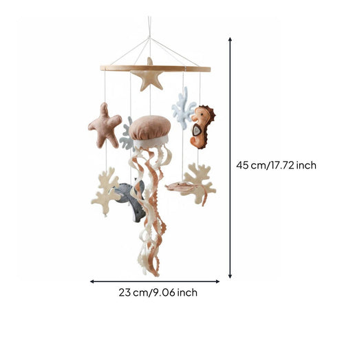 Creature Crib Mobile Hand-Eye Coordination Hanging Creature Toy Nordic Design