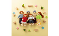 Sturdy Wood Construction Wooden Dollhouse Furniture Polished Edges Wooden Dollhouse Furniture Set Paint Miniature Room Playset Educational for Children, Preschoolers, Toddlers, Playroom, Nursery