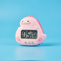 Dinosaur Countdown Timer Magnetic Countdown Clock Kids Classroom Timer Kitchen Clock with Clear Digital Screen and Friendly Cartoon Appearance Suitable for Study Cooking School Home Children Adults