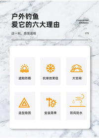 多人户外加棉防风保暖冬季冰钓帐篷全自动速开便携垂钓野营防寒