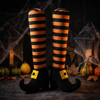 Accessoire de Sorcière En Peluche Amusant et Effrayant Jambe de Sorcière En Peluche Design Créatif Ornement Saisonnier pour Enfants, Intérieur, Bureau