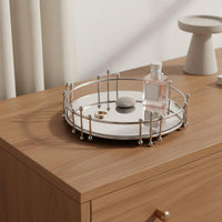 Metal Mirrored Tray Iron Art Home Decor Modern Minimalist for Bathroom, Bedroom