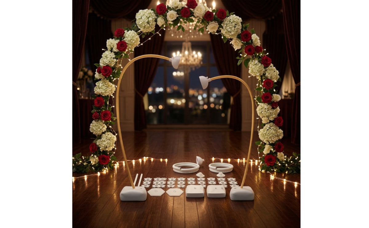 Balloon Arch Kit Indoor Balloon Arch Stand with Base Outdoor Decorations for Party Planners, Event Decorators, Birthdays, Photo Backdrops
