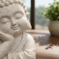 Sleeping Buddha Statue Handmade Look House Decoration Serene Appearance