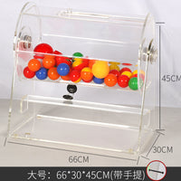 Acrylic Raffle Drum with Rotating Cage for Events, Fair and Impartial
