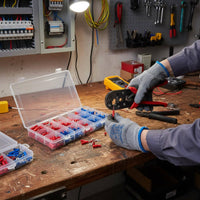 Insulated Circular Terminal Assortment Secure Connection Electrical Hardware
