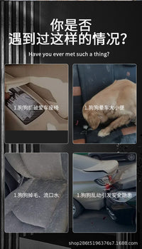 Waterproof Car Rear Seat Pet Cover for Medium Dogs, Breathable, Oxford Fabric, Washable