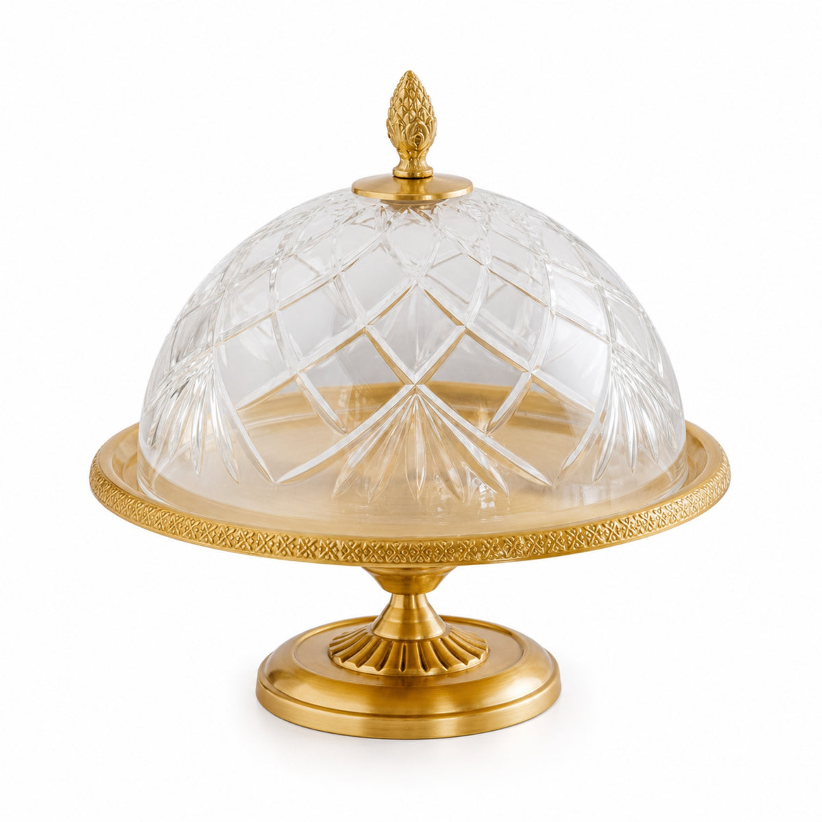 Cake Stand with Glass Dome Lid Decorative Cake Stand with Dome Lid Multipurpose