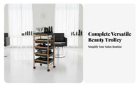 Hairdressing Trolley Multifunctional Salon Rolling Cart Hair Stylist Tool Trolley Detachable Drawers Multi-Drawer Hair Stylist