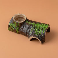 Hollow Log Hideout Realistic Lichen Cave Hide Safe Materials
