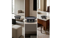 Marble Tray with Feet Low-Profile Marble Footed Tray Polished for Dining Table, Countertop